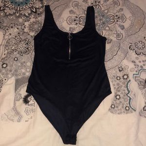 Charolette Russe Navy Tank Bodysuit